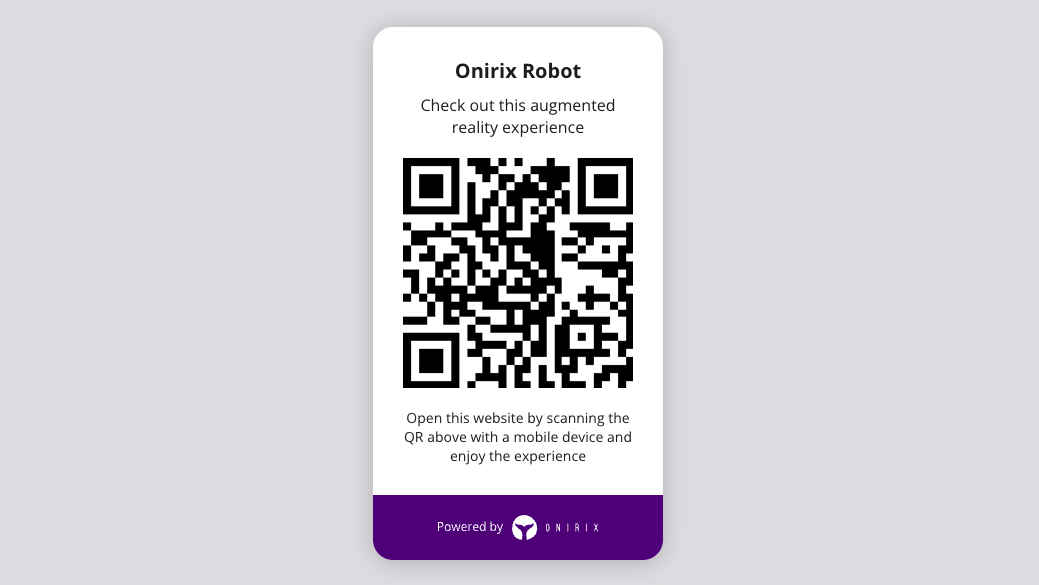 Onirix-robot-qr